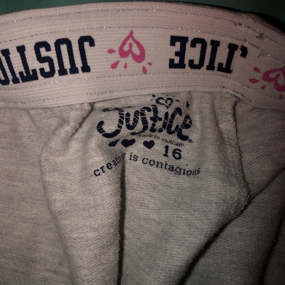 Justice gray flare sweatpants - Picture 2 of 2